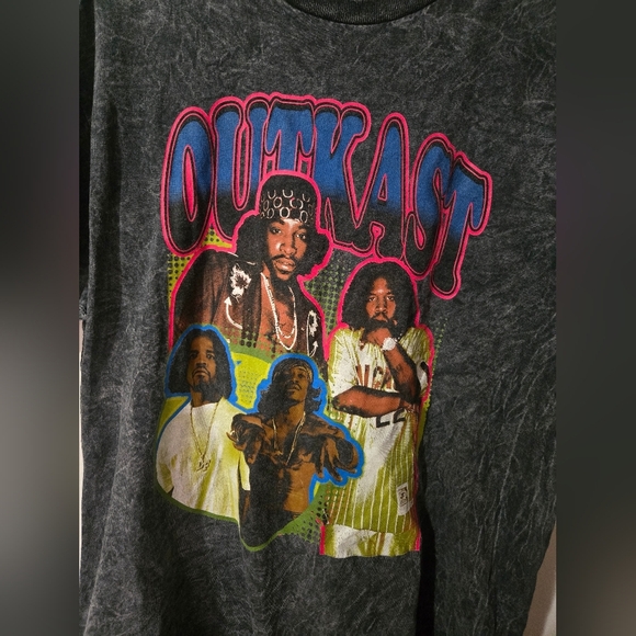 OutKast Graphic Print Mens Gray Dye Tshirt Size Large - Picture 2 of 4